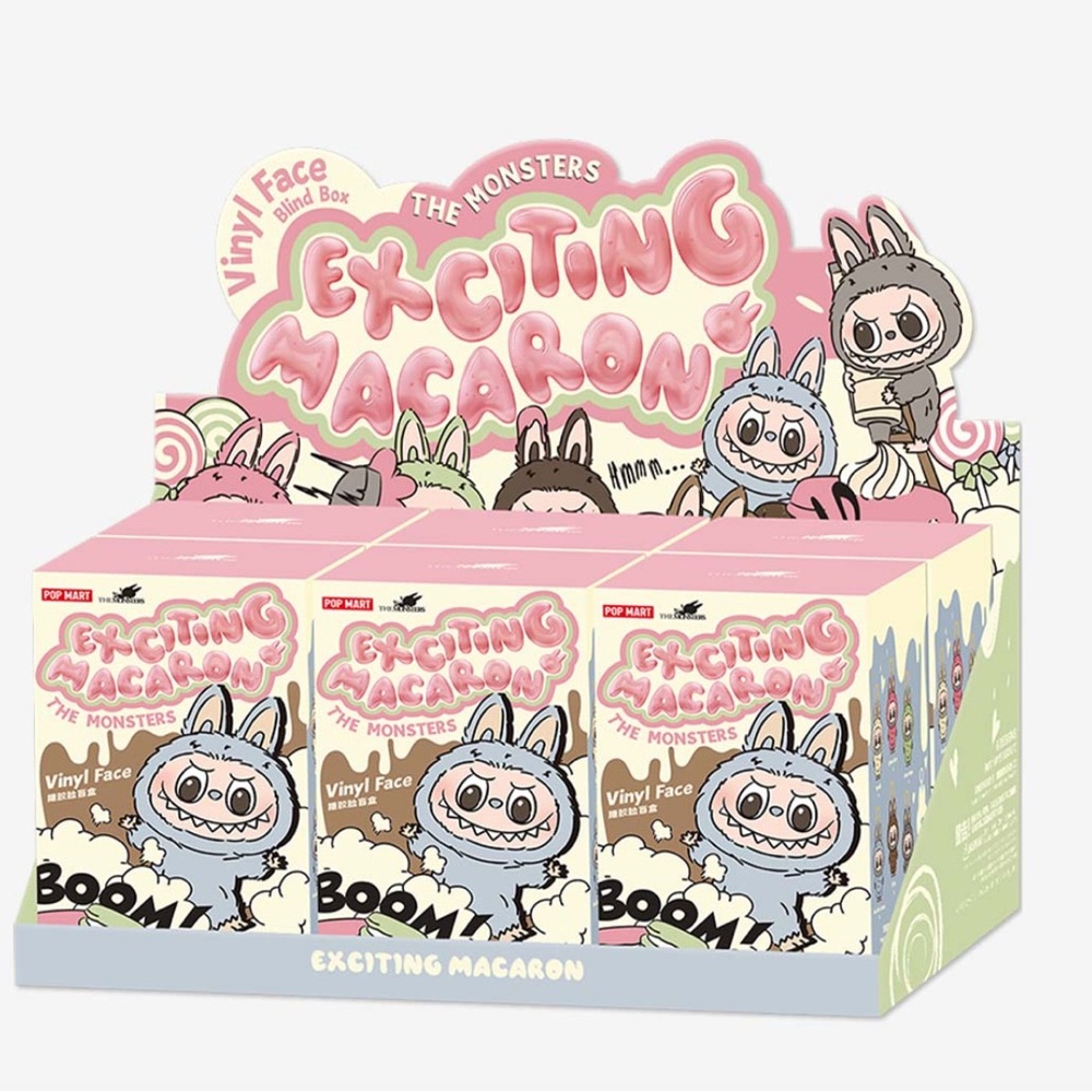 Pop Mart The Monsters Exciting Macaron Labubu Vinyl Blind Box Pendant Ke…
